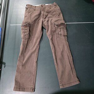 Hollister Cargo Pants Brown